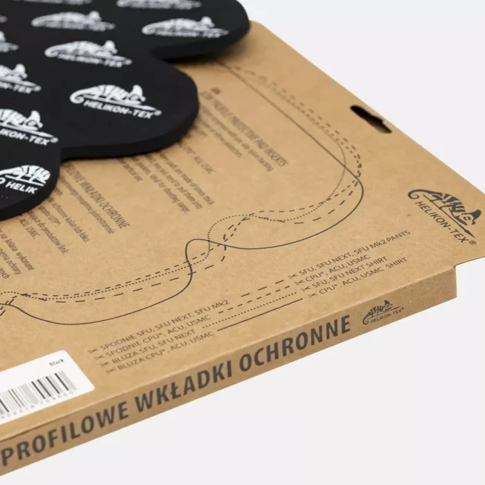 Wkładki ochronne HELIKON Low-Profile - Czarne - OC-LPI-NE